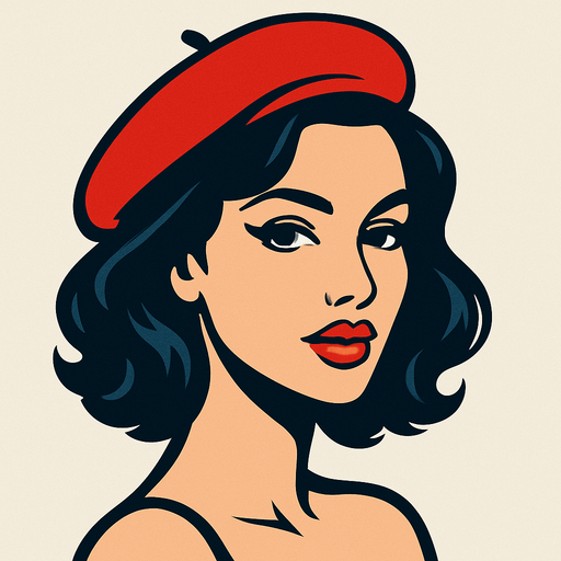 Sexy beautiful French Woman face
In-Game asset.  2d.  High contrast.  No shadows