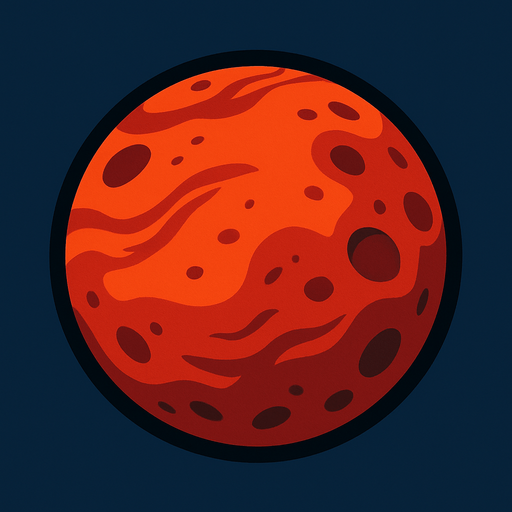 mars.
In-Game asset.  2d.  High contrast.  No shadows
