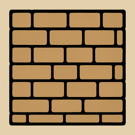 Tan wall.
In-Game asset.  2d.  High contrast.  No shadows