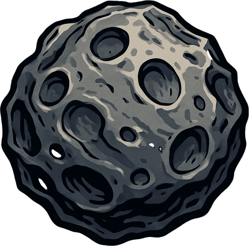 Asteroid Iron - Yazısız.
In-Game asset.  2d.  High contrast.  No shadows