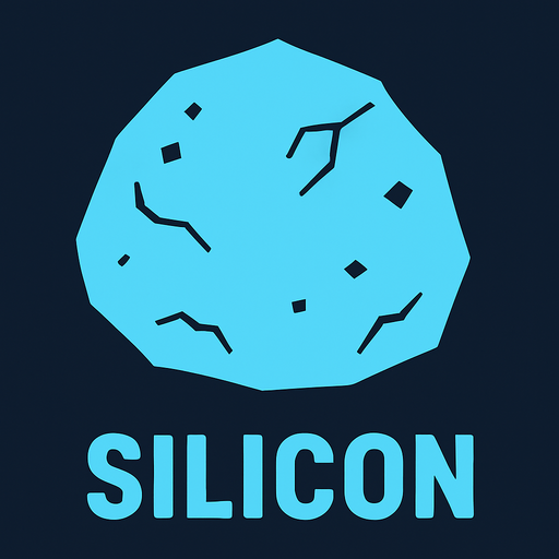 Silicon.
In-Game asset.  2d.  High contrast.  No shadows
