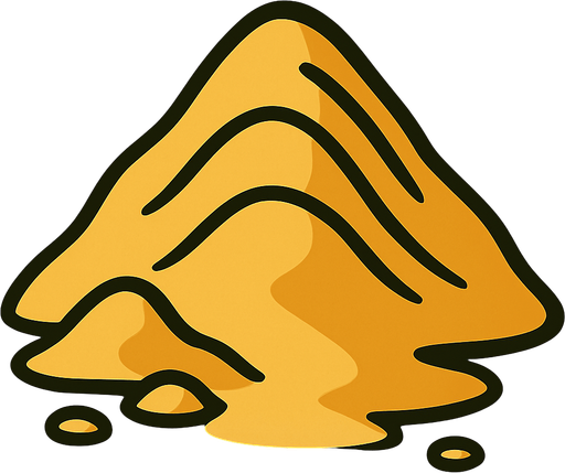 Pile of yellow sand
