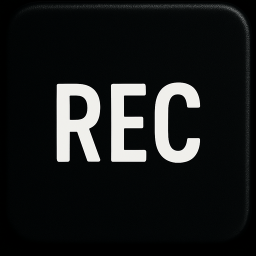 Remove ok from button and add REC text