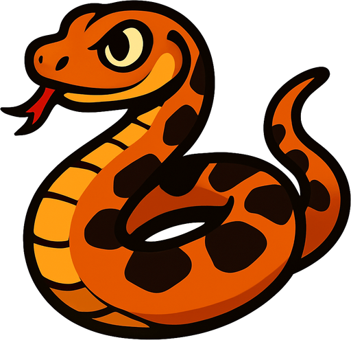 snake no background.
In-Game asset.  2d.  High contrast.  No shadows