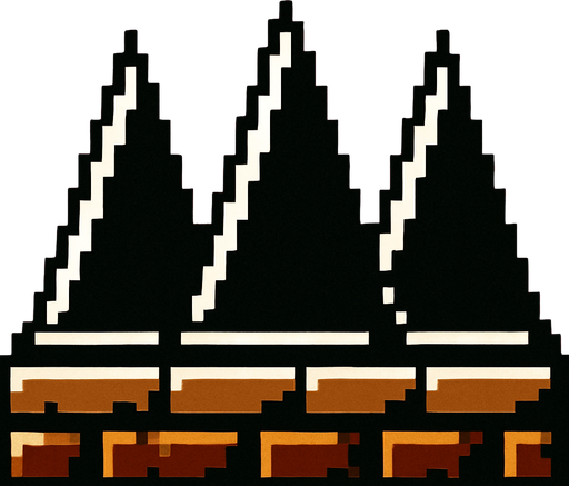 Mario style spikes NES..
High contrast