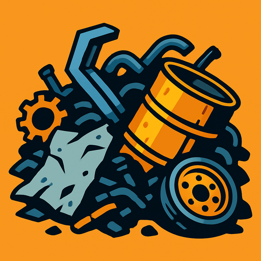 CHATARRA.
In-Game asset.  2d.  High contrast.  No shadows