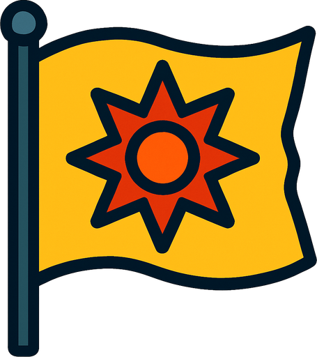 Flag.
In-Game asset.  2d.  High contrast.  No shadows