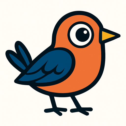 kuş.
In-Game asset.  2d.  High contrast.  No shadows