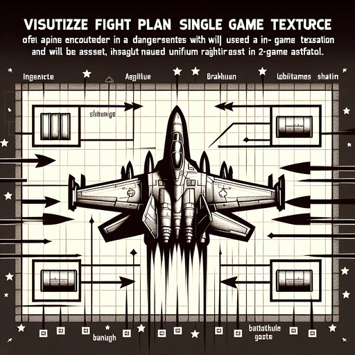 Dangerous fight plane.
Single Game Texture. In-Game asset. 2d. Blank background. High contrast. No shadows.