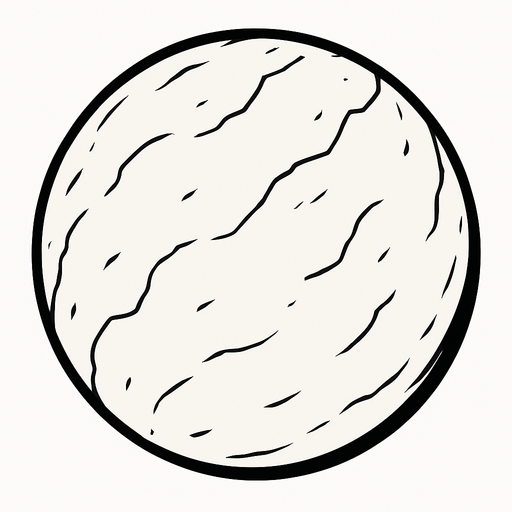 Pure White Planet.
In-Game asset.  2d.  High contrast.  No shadows