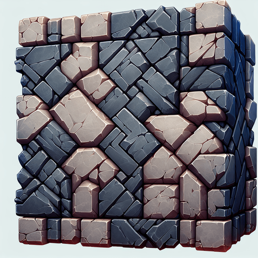 taş resmi.
Single Game Texture. In-Game asset. 2d. Blank background. High contrast. No shadows.