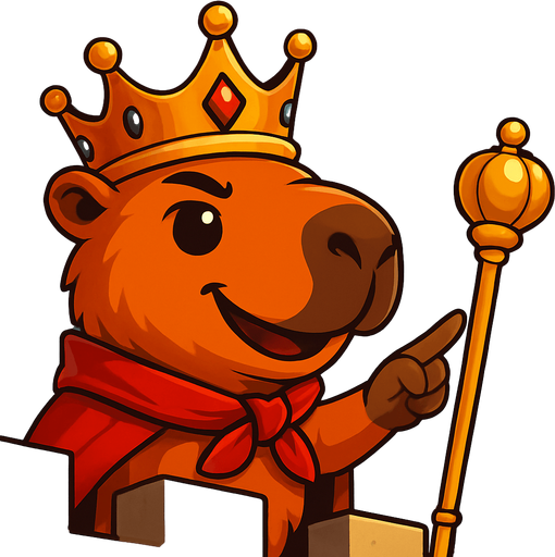 El rey orgulloso y confiado usando su cetro manda a defender desde el castillo.