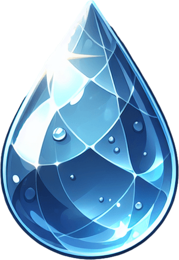 water drop
Single Game Texture.  In-Game asset.  2d.  Blank background. No shadows