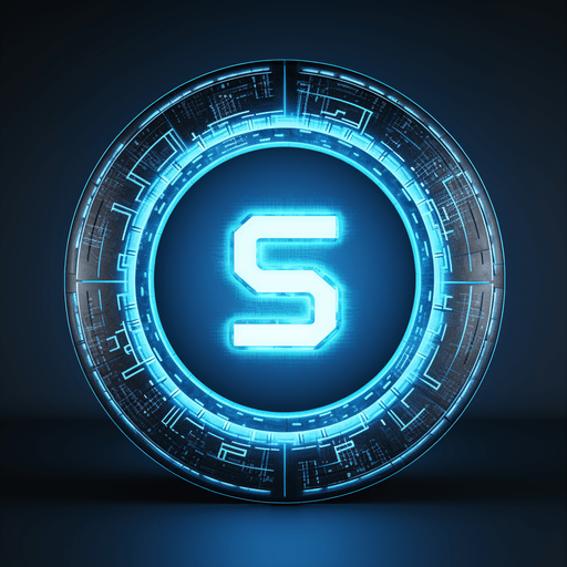 Blue glowing powerup circle with s in center
Single Game Texture. In-Game asset. 2d. Pixelart. White background. Blank background. Low detail. High contrast.