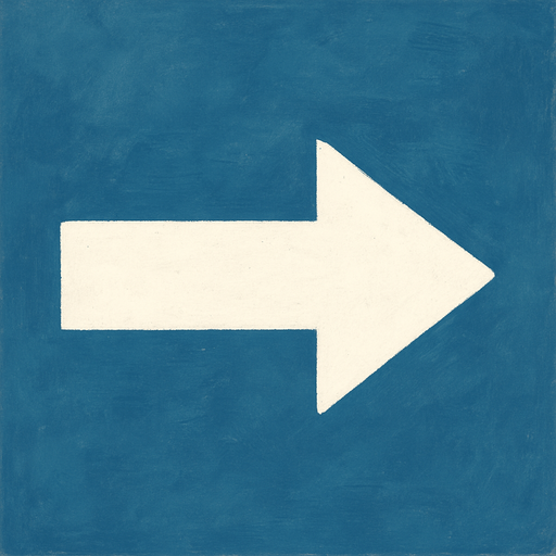 white arrow