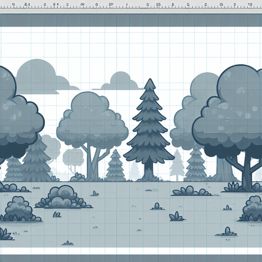 Orman vektör tarzda.
Single Game Texture.  In-Game asset.  2d.  Blank background.  High contrast.  No shadows