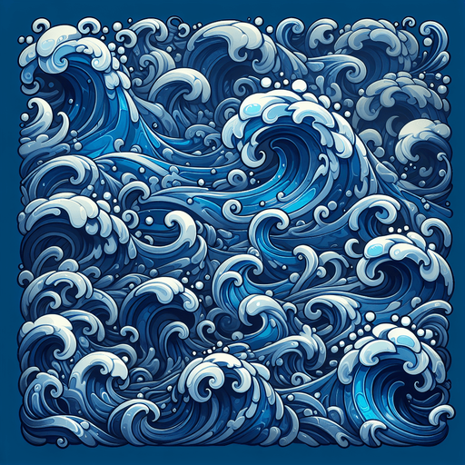 Water.
Single Game Texture.  In-Game asset.  2d.  High contrast.  No shadows. Water