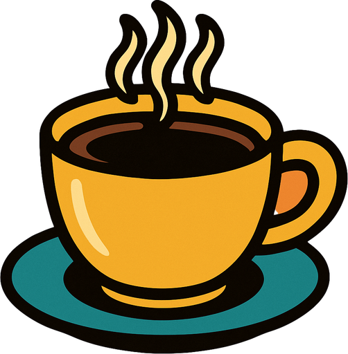 coffee cup.
In-Game asset.  2d.  High contrast.  No shadows