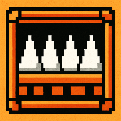Mario style spikes NES..
High contrast