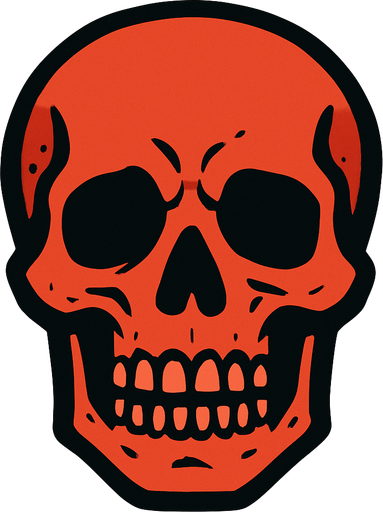 dead head.
In-Game asset.  2d.  High contrast.  No shadows