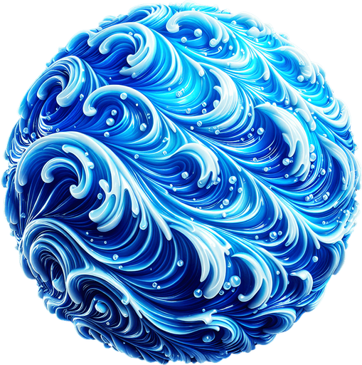 Water.
Single Game Texture.  In-Game asset.  2d.  High contrast.  No shadows. Water