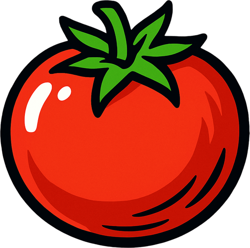 tomate.
In-Game asset.  2d.  High contrast.  No shadows