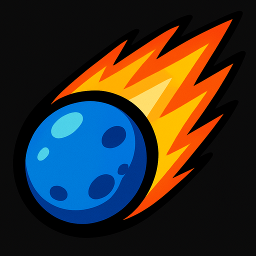 comet.
In-Game asset.  2d.  High contrast.  No shadows