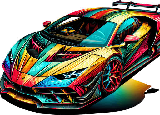 Cars like Lamborghini, Ferrari, Bugatti.
Single Game Texture. In-Game asset. 2d. Blank background. High contrast. No shadows.