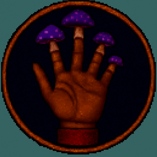 Make the fungus purple color