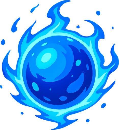 energy ball.
In-Game asset.  2d.  High contrast.  No shadows