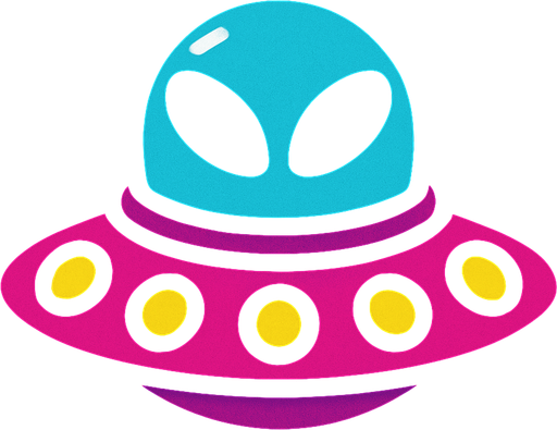 nave espacial extraterrestre.
In-Game asset.  2d.  High contrast.  No shadows