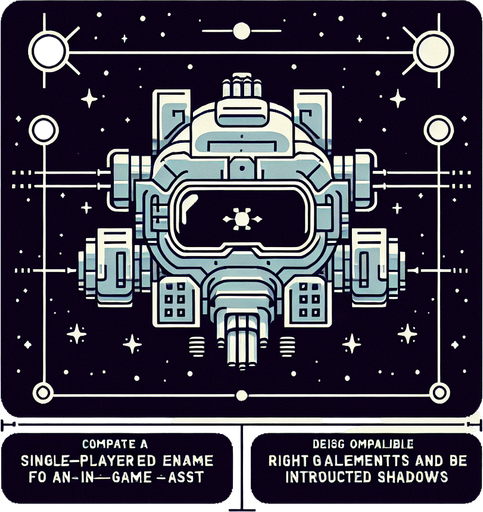 space enemy.
Single Game Texture.  In-Game asset.  2d.  Blank background.  High contrast.  No shadows