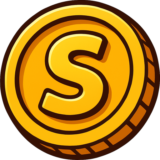 Coin.
In-Game asset.  2d.  High contrast.  No shadows