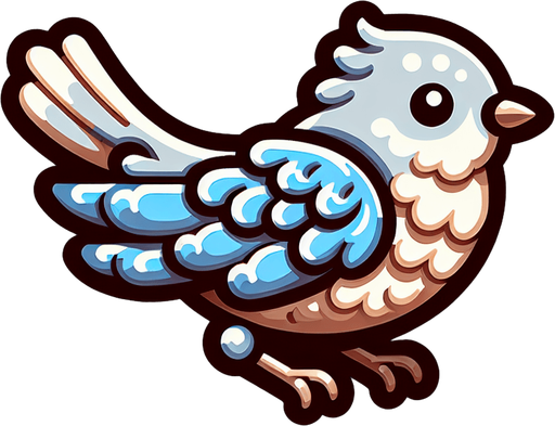 Make a 🐦.
Single Game Texture. In-Game asset. 2d. Blank background. High contrast. No shadows.