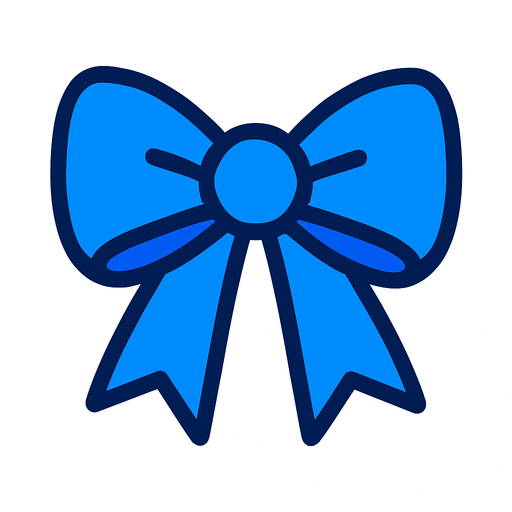 moño azul 2d.
In-Game asset.  2d.  High contrast.  No shadows