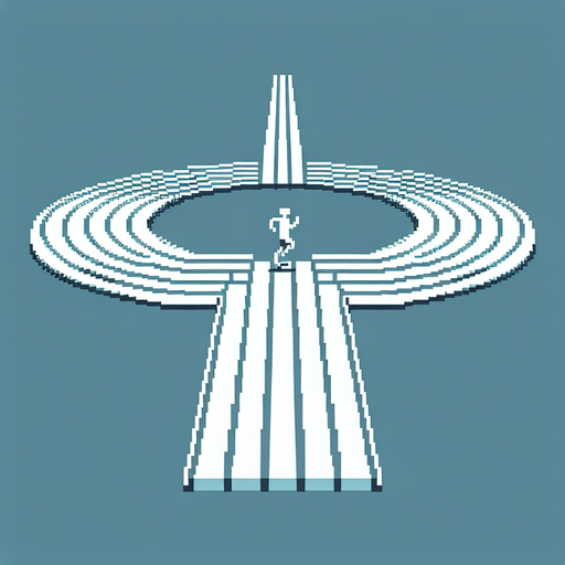 minimalist 8-bit style, top-down view of a straight segment of an Olympic running track. The background should simulate a continuous straight track in the game.
Single Game Texture. In-Game asset. 2d.