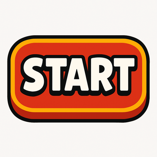Start button.
In-Game asset.  2d.  High contrast.  No shadows