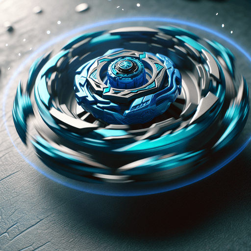 Blue beyblade, TOP VIEW