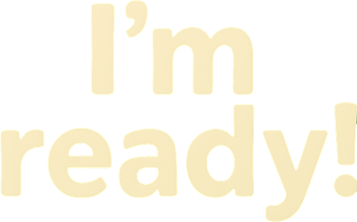 Replace text with I'm ready!