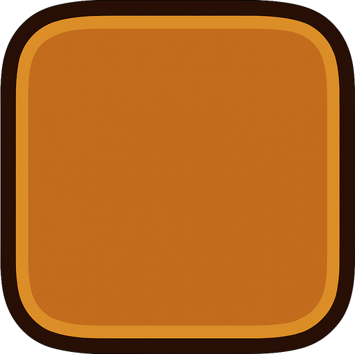 make round square back.
In-Game asset.  2d.  High contrast.  No shadows