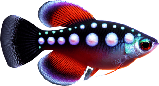 A realistic celestial pearl danio.
Single Game Texture. In-Game asset. 2d. Blank background. High contrast. No shadows.