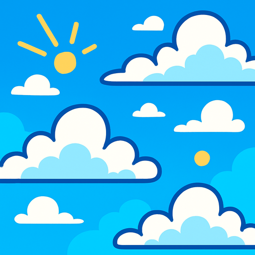 oyuna uygun bir arkaplan gökyüzülü.
In-Game asset.  2d.  High contrast.  No shadows