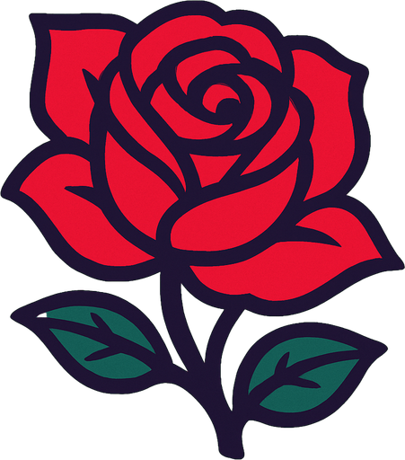 FOND ROSE.
In-Game asset.  2d.  High contrast.  No shadows