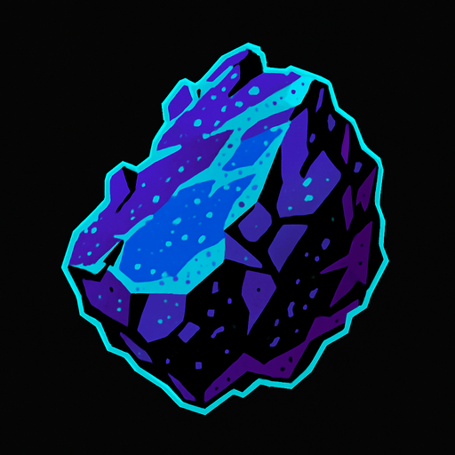 space fragment.
In-Game asset.  2d.  High contrast.  No shadows