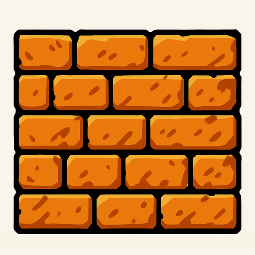 Wall.
In-Game asset.  2d.  High contrast.  No shadows