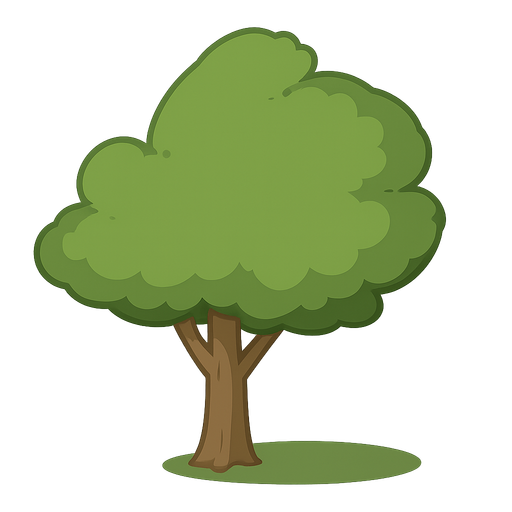 tree have shadow
. No background. Transparent background. Blank background. No shadows. 2d. In-Game asset. flat