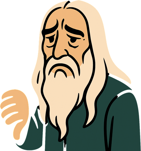 Tamamen aynı sanatsal formda ama parmağını aşağı indirip üzülen SARUMAN olacak