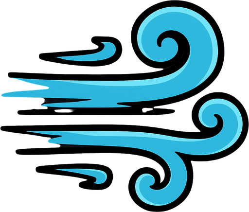 wind.
In-Game asset.  2d.  High contrast.  No shadows