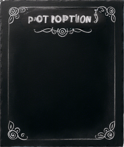 Word "POTION" in chalk