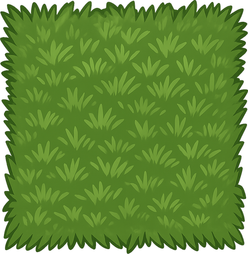top-down grass . No background. Transparent background. Blank background. No shadows. 2d. In-Game asset. flat